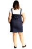 Immagine di JEANS DUNGAREE BLUE DRESS STRETCH WITH BUTTONS